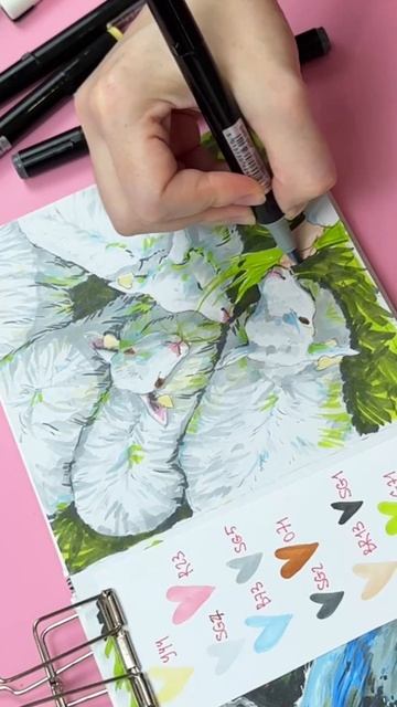 👀 Новый урок в творческом клубе Dari Art! Сегодня рисуем спиртовыми маркерами 🧡 смотреть онлайн