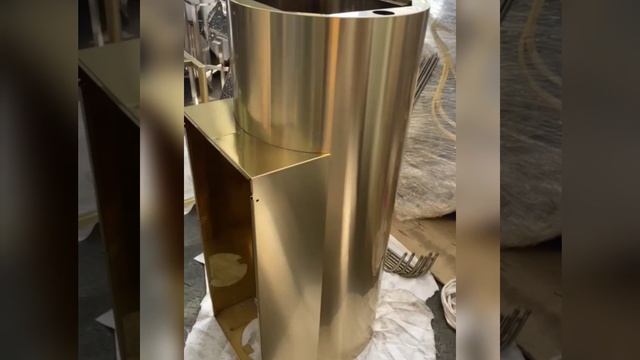 Напыление нитрида титана золотого цвета на кухонную вытяжку | АЦИА