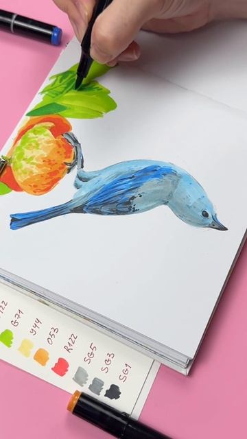 👀 Новый урок в творческом клубе Dari Art!Сегодня рисуем спиртовыми маркерами 🧡#dariart_клуб смотреть онлайн