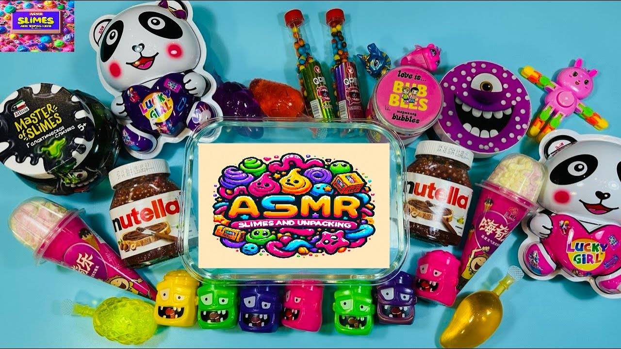 💖 Слайм АСМР 💖 Распаковка слаймов 💖 Микс крутых слаймов 💖 смотреть онлайн