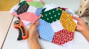 Супер простой и быстрый узор для лоскутного одеяла.