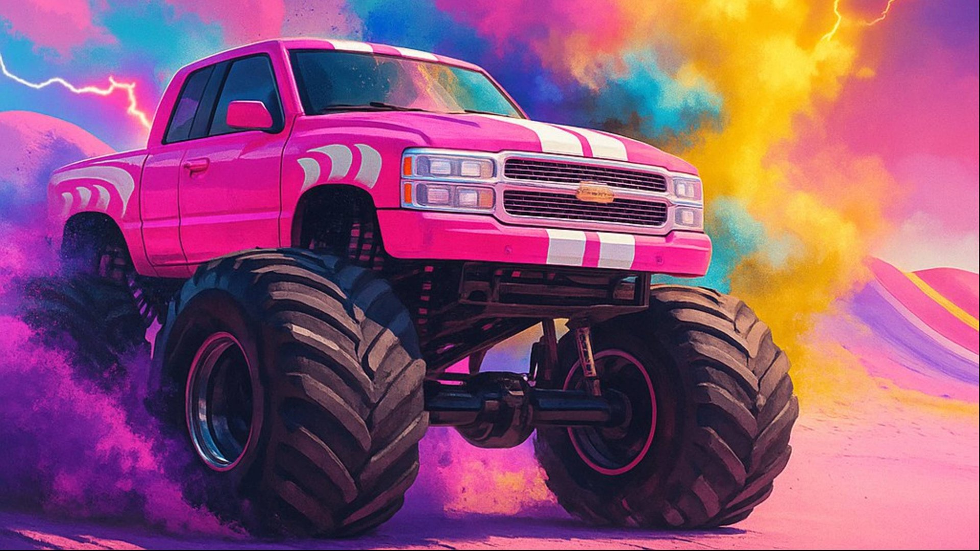 МОНСТР-ТРАК Молния ⚡ — бэкфлип на арене✨! Сила, ум и шоу🎉 смотреть онлайн