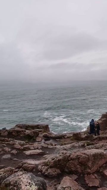 Баренцево море #Шторм #природа Заполярья #скалы Териберки