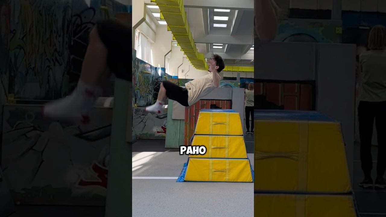 УЧИМСЯ САЛЬТО НАЗАД ЗА МИНУТУ #parkour #flip #tutorial #tricks смотреть онлайн