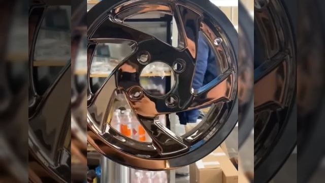 Напыление нитрида титана на колесные диски мотоцикла | АЦИА