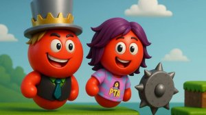 КРАСНЫЙ шар ПРОТИВ ЧЕРНОГО КВАДРАТА в РОБЛОКС! Папа и Дочка стали Красными шарами победили БОССА!