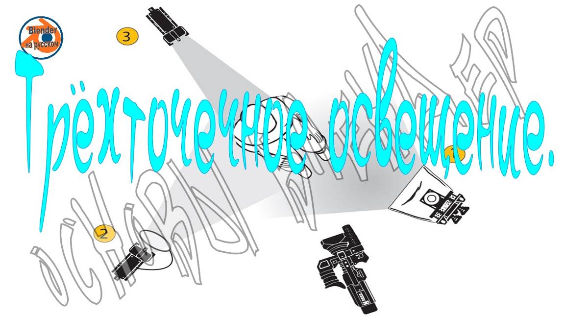 Трёхточечное освещение — Основы Blender 22