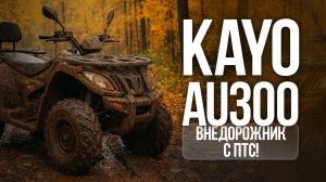 Квадрицикл KAYO AU300 — для тех, кто не признаёт сезонность!
