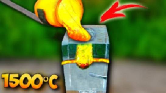 ЧТО ЕСЛИ ВЫЛИТЬ РАСКАЛЕННУЮ МЕДЬ в ГЛЫБУ ЛЬДА _ смотреть онлайн