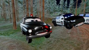 Зомби-паровозик против суперкара из ТАЧЕК и столкновение капитана, Апокалипсис в BeamNG.drive