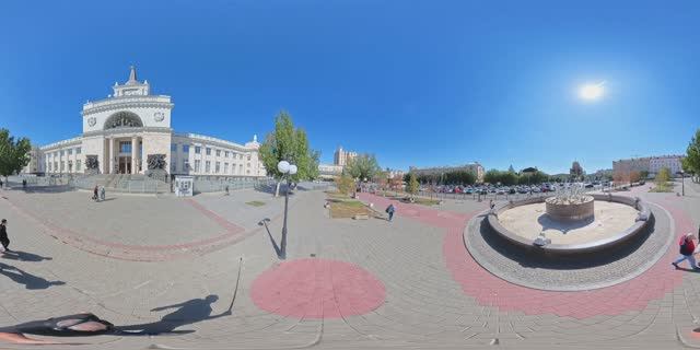 Прогулка от Храма до ЖД вокзала  #360Video #ПанорамноеВидео #VR #Волгоград