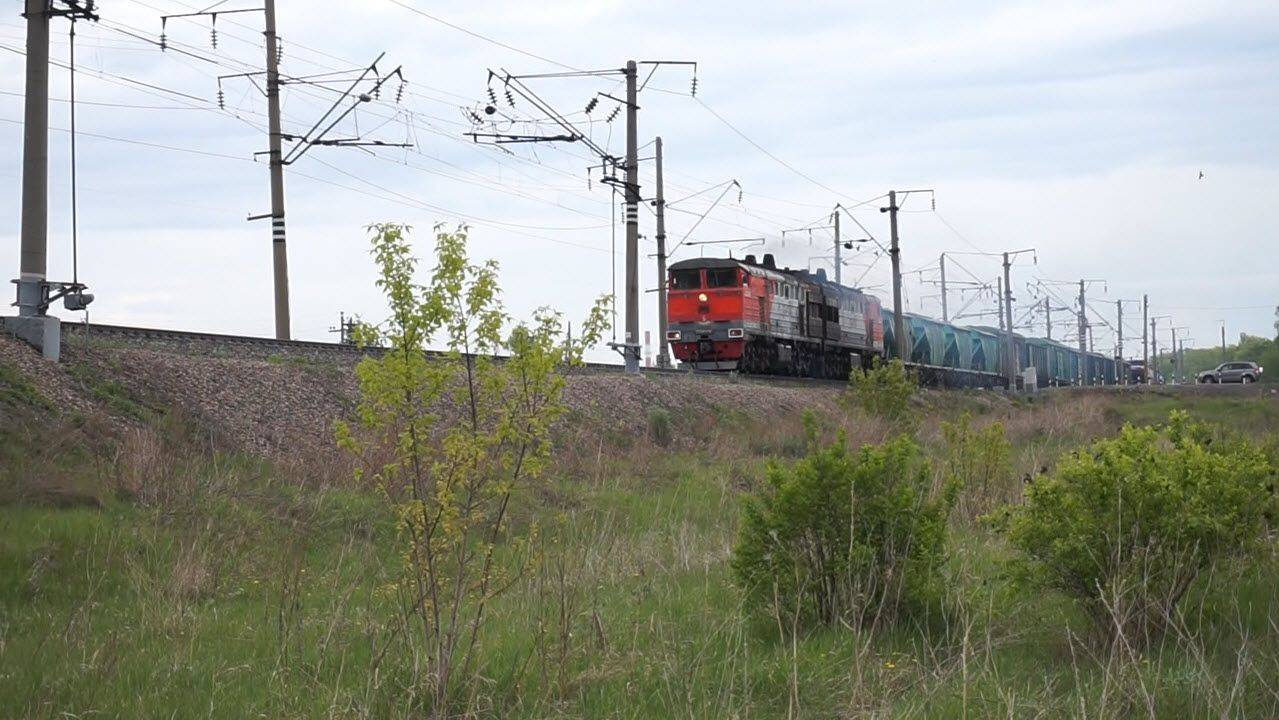 Тепловоз 2ТЭ10У-0192. Звук 10Д100. смотреть онлайн