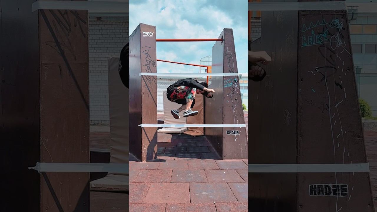 Пролетаем в Разные УРОВНИ #tricks #parkour #extreme #challenge смотреть онлайн