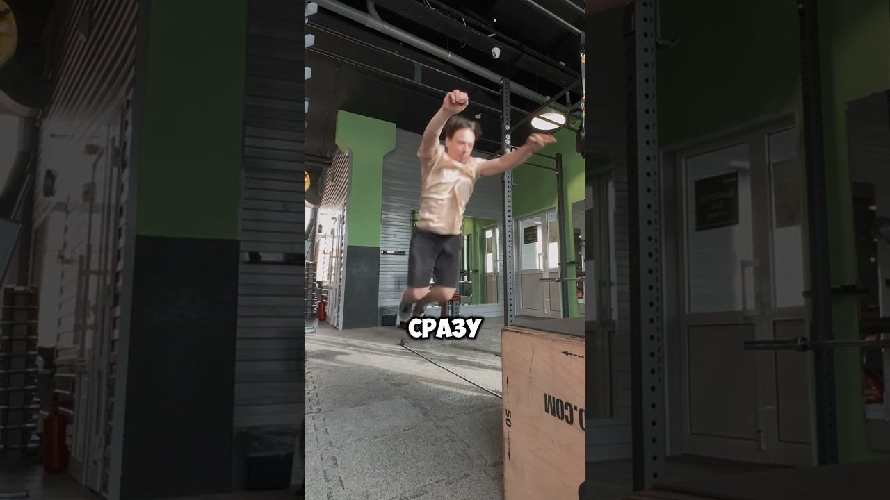 LONG JUMP IN BOXING #parkour #athletics #jump смотреть онлайн