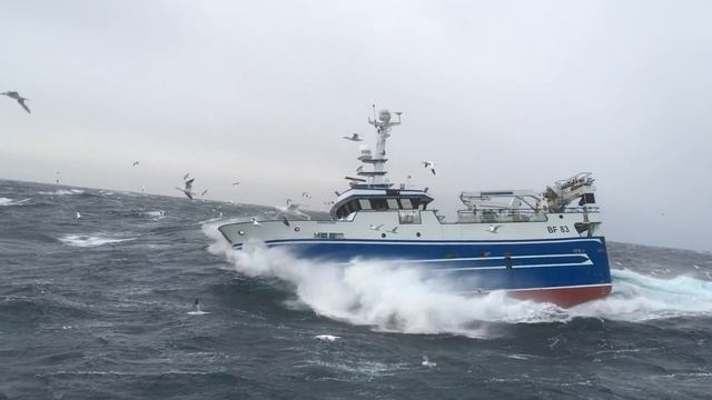 Ship In Storm ｜ Fishing Trawler In Rough Seas And Massive Waves