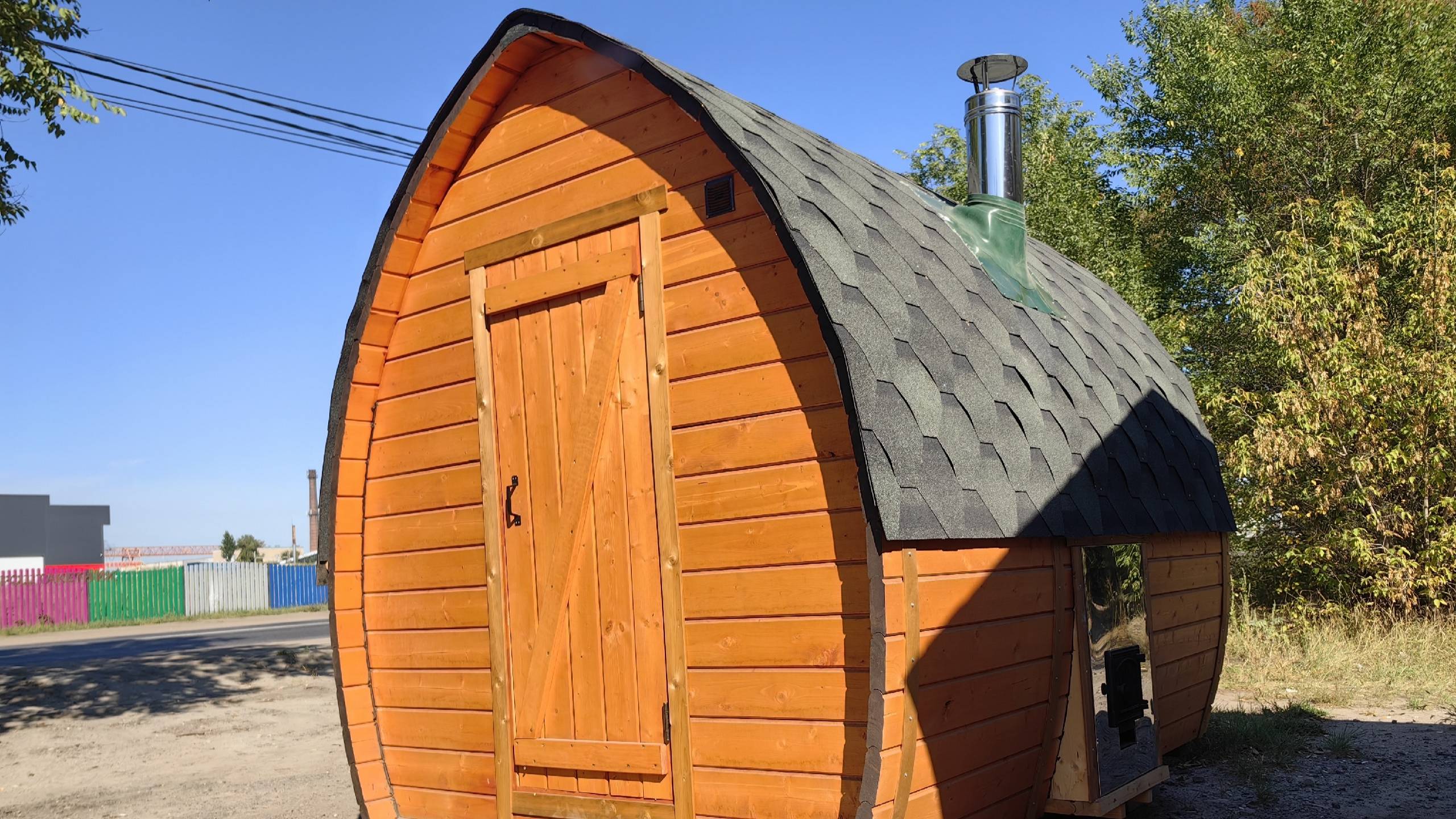 Баня Капля 3х2.2 боковая версия, производство Govoroff смотреть онлайн