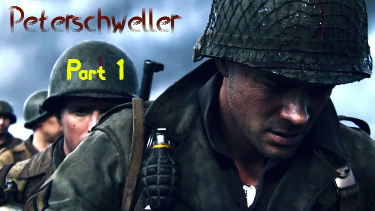 Прохождение Call of Duty WWII от Peterschweller/ Part 1/ Игра детства/ Высадка/ 4K/ смотреть онлайн