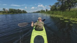 Река Битюг, прогулки на каяке с новым карбоновым веслом и лучшее самодельное кресло для байдарки...