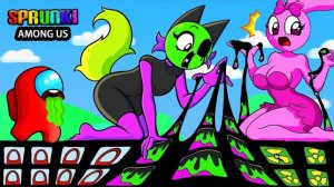 Амогус убежал от Спрунки ПИНКИ ХЕМИ , но был испорчен, анимация