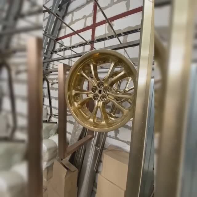 Напыление нитрида титана на колесные диски мотоцикла | АЦИА