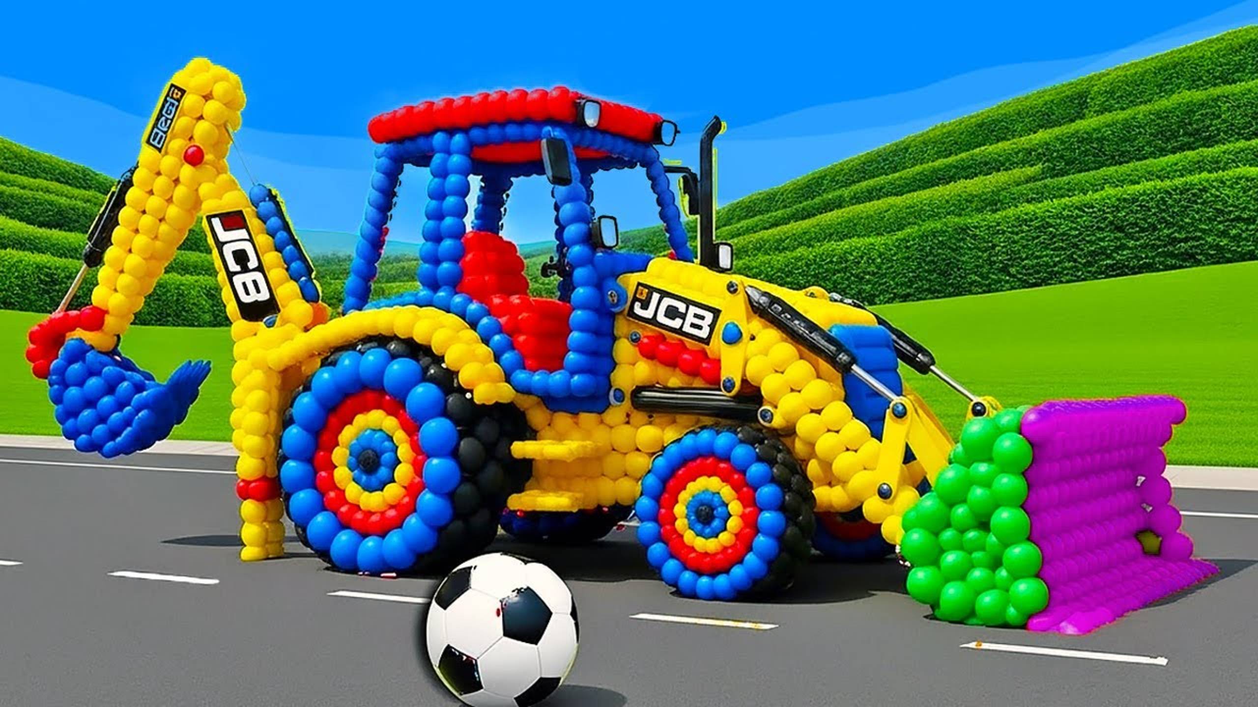 Мультик про ТРАКТОР | Клоун и шарики - смотреть мультики| мультики для детей смотреть онлайн