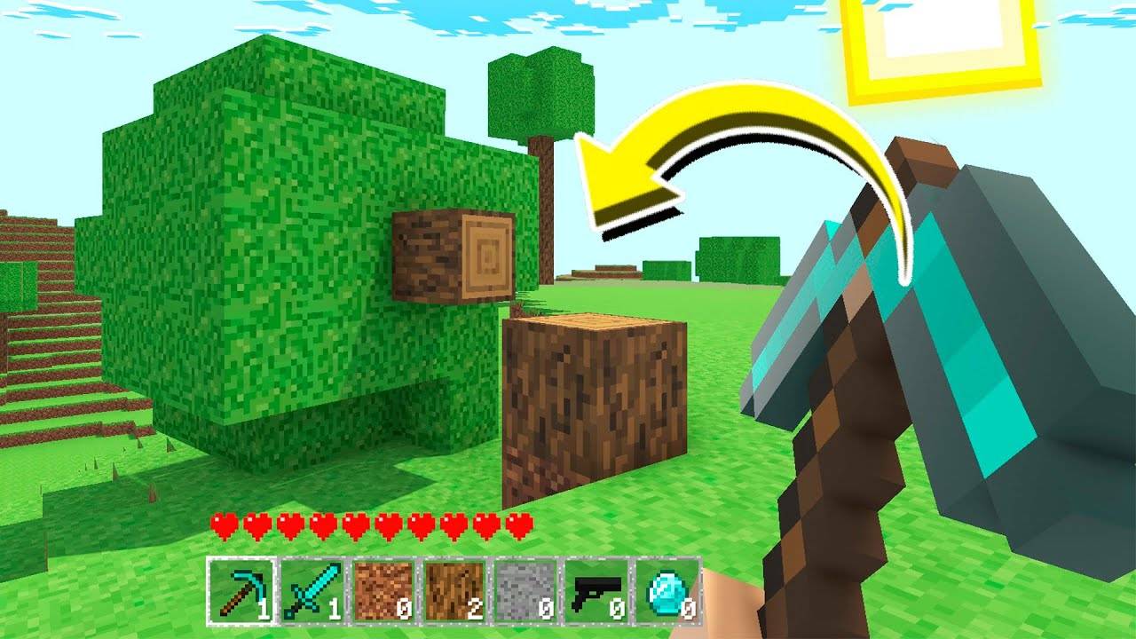 Майнкрафт, НО ФИЗИКА РЕАЛИСТИЧНАЯ! смотреть онлайн