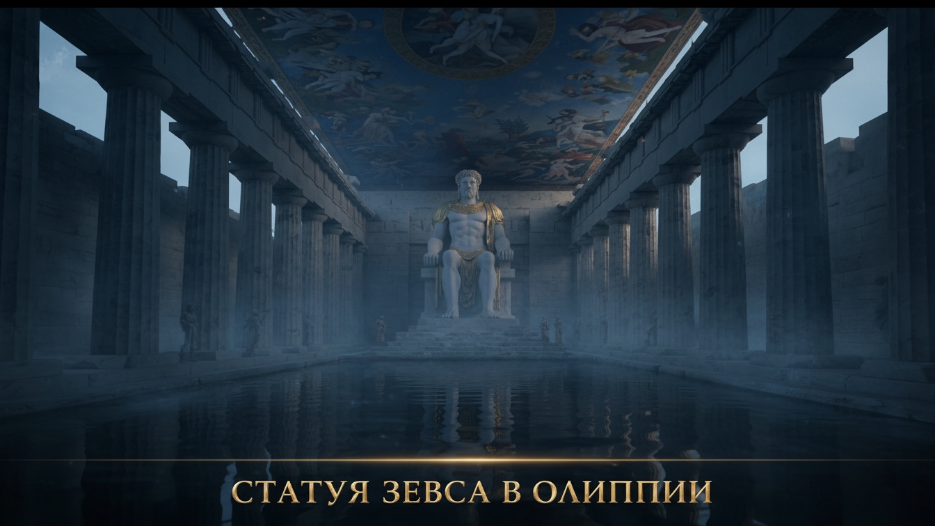Статуя Зевса в Олимпии — третье ЧУДО СВЕТА: колосс Фидия, который «прорвал бы крышу»✨ смотреть онлайн