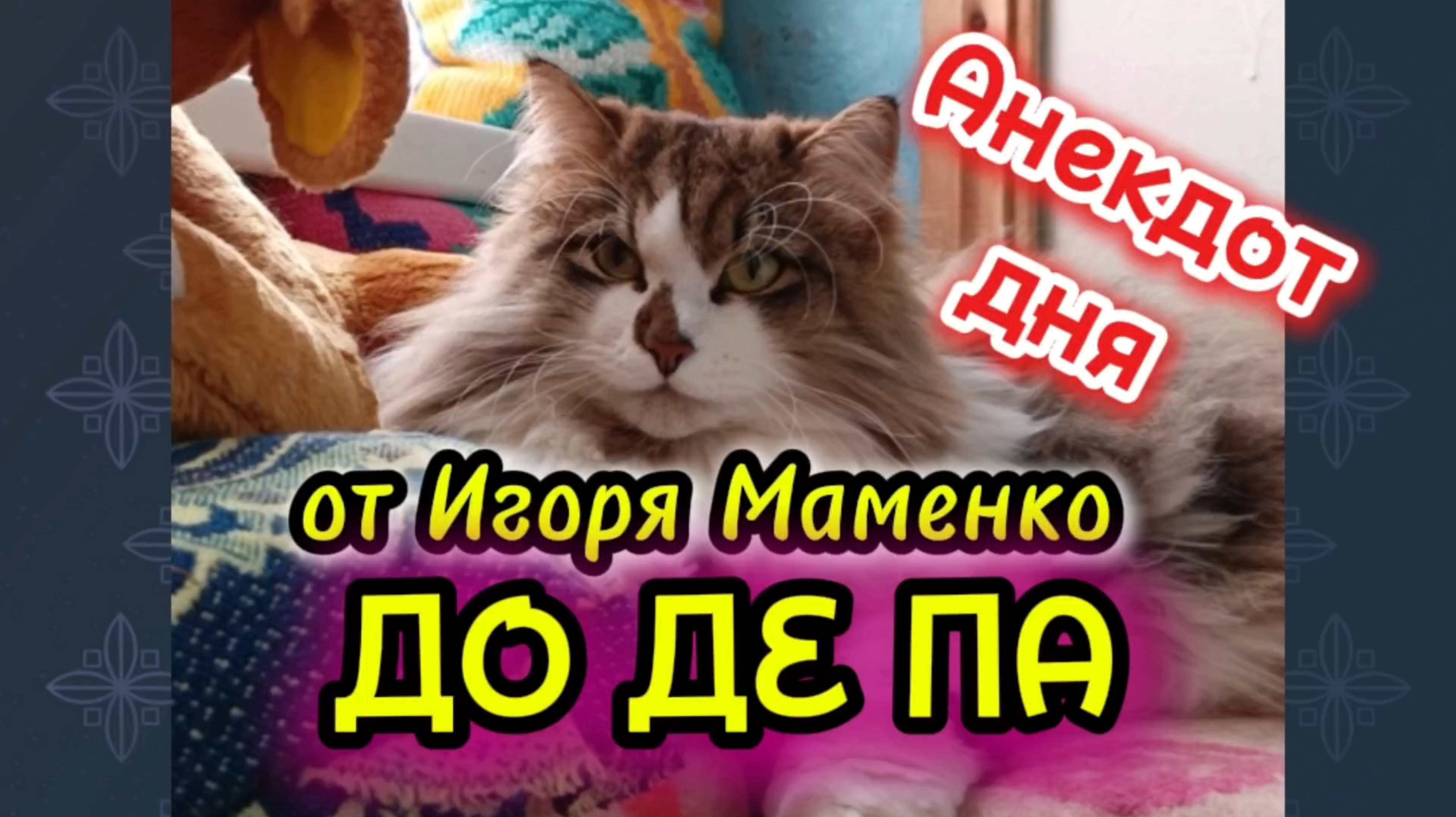 Анекдот от Игоря Маменко. смотреть онлайн
