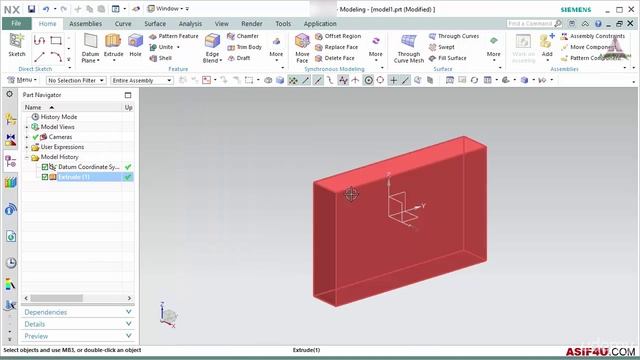 002 Section option in extrude tool смотреть онлайн