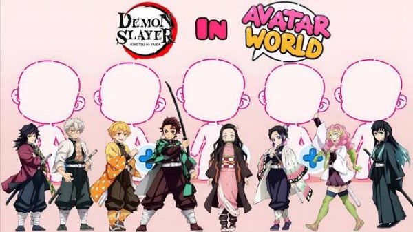 СОЗДАЁМ ПЕРСОНАЖЕЙ КЛИНОК РАССЕКАЮЩИЙ ДЕМОНОВ В AVATAR WORLD! Самураи, демоны и магия в одном гайде!