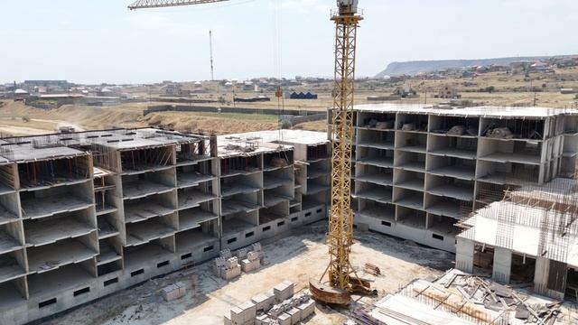 Этап строительства апорт-отеля Four Seasons г. Избербаш