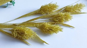 Как сделать осеннюю траву из гофрированной бумаги. Мастер Класс