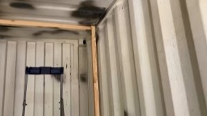 Обрешётка морского контейнера под утепление!