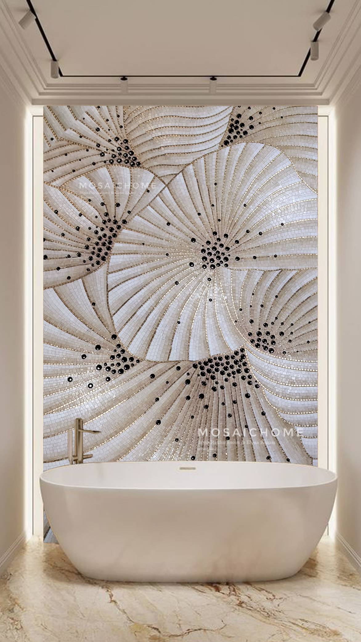 Панно из мозаики 