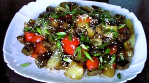 Безумно вкусные баклажаны с перцем, приготовьте, и эта закуска станет коронной на Вашем столе!