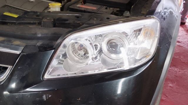 13.09.25г. Восстановление прозрачности передней оптики Chevrolet Captiva.