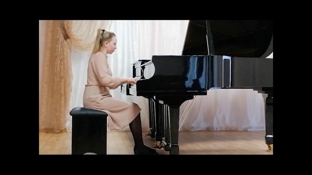 И.С. Бах. Трёхголосная инвенция ля минор исполняет Еремина Анна