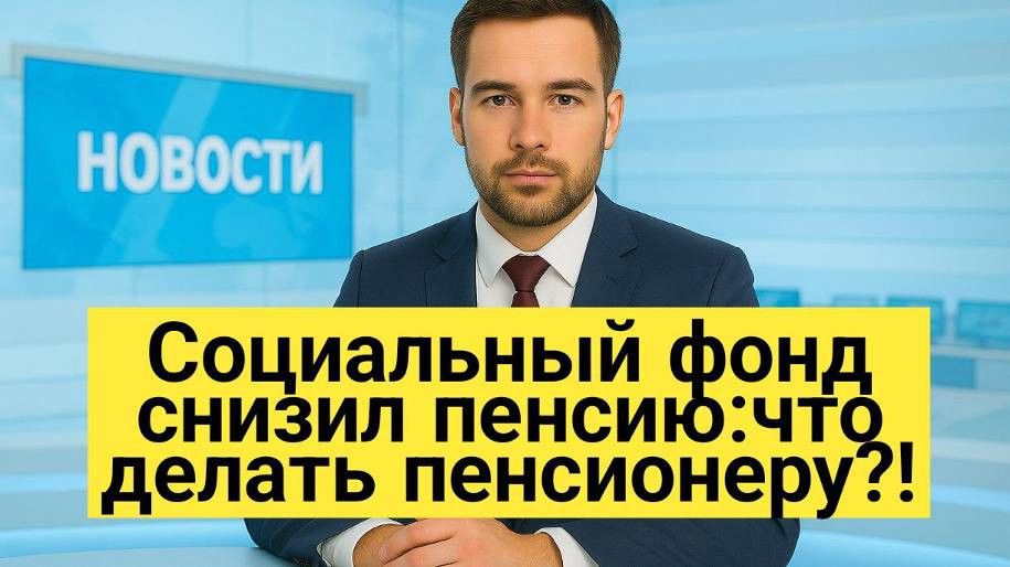 СФР снизил пенсию:что делать пенсионеру смотреть онлайн