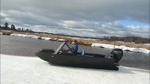 Тоннельная лодка GOONCH 420 jet M с мотором 40 л.с с водометной насадкой.