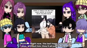 Kpop demon hunter react to sung Jin woo as the first demon hunter | part 2 |