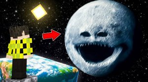 ЛУНА ПРОСНУЛАСЬ И ЭТО ПУГАЕТ В МАЙНКРАФТ ! THE MOON WAKES UP IN MINECRAFT