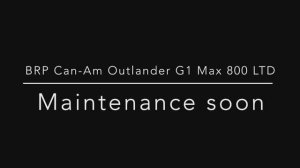 Обслуживание квадроцикла BRP Can-Am Outlander G1 MAX 800 LTD. Сброс Maintenance soon