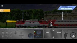 Еду на поезде в Симуляторе поезда 2D на поезде Санкт-Петербург - Кострома