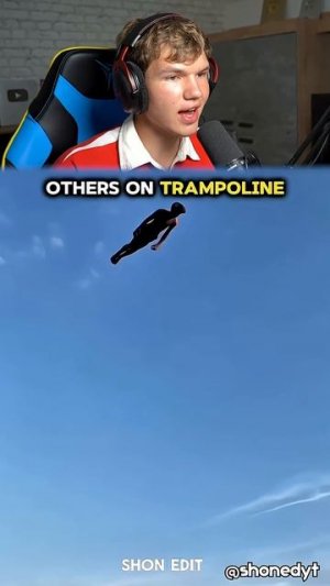 Невероятные Трюки на Батуте!😳🔥🤸♂️ #shorts #шортс #интересно #паркур #батут #сальто #фонк #эдит #