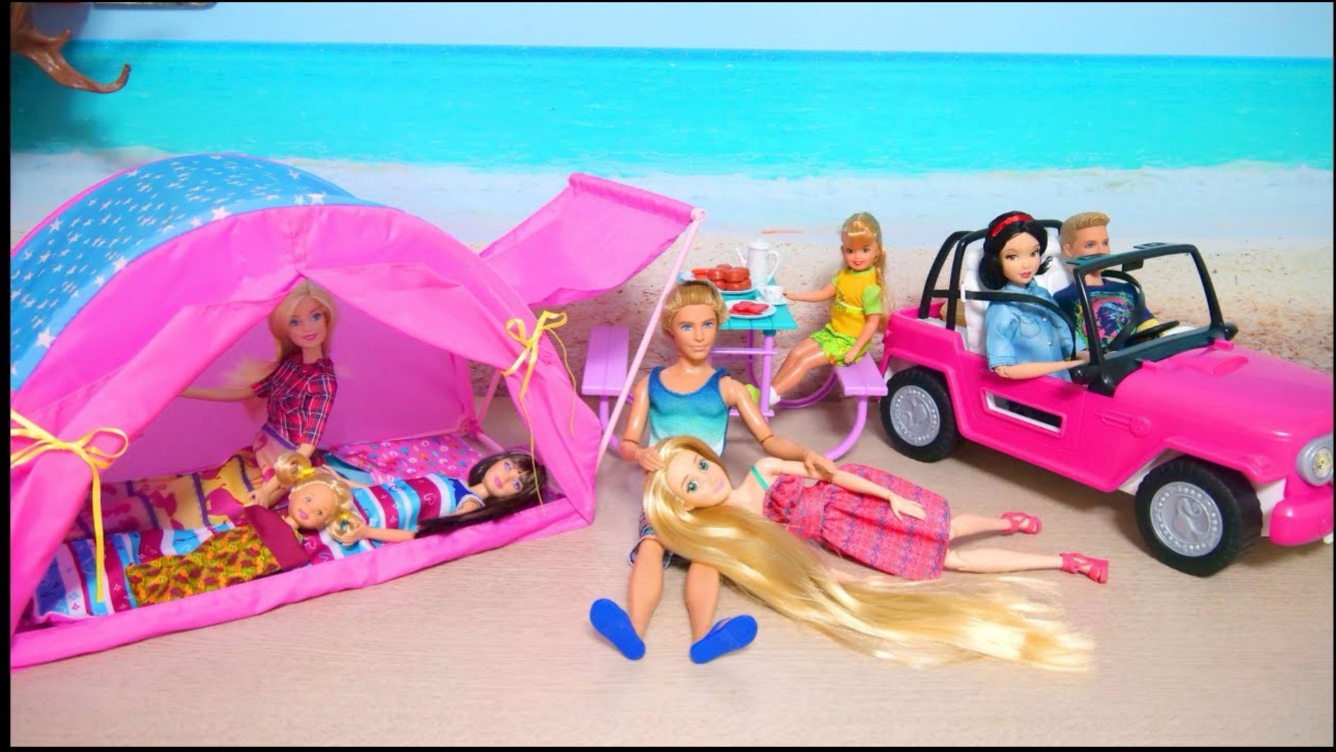 Барби на отдыхе пикник играем вместе мультик смотреть онлайн