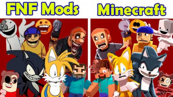 REMIX Version of Lyrics animated vs FNF Mods |FNF Lyrics Mashup