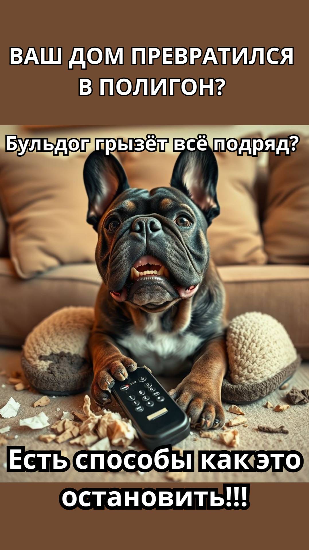 ВАШ ДОМ ПРЕВРАТИЛСЯ В ПОЛИГОН? Почему ваш французский бульдог грызёт всё подряд и как это остановить