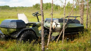 Всесезонный плавающий мотобуксировщик Ростин