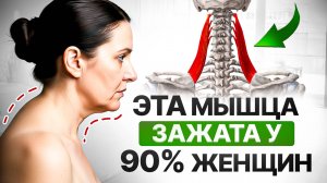 +10 лет к возрасту, зажатая шея, второй подбородок, холка, остеохондроз и всё из-за ЭТОЙ мышцы