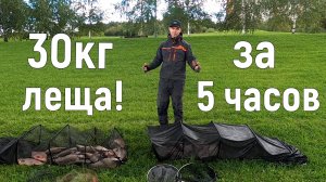 30кг леща за 5 часов!